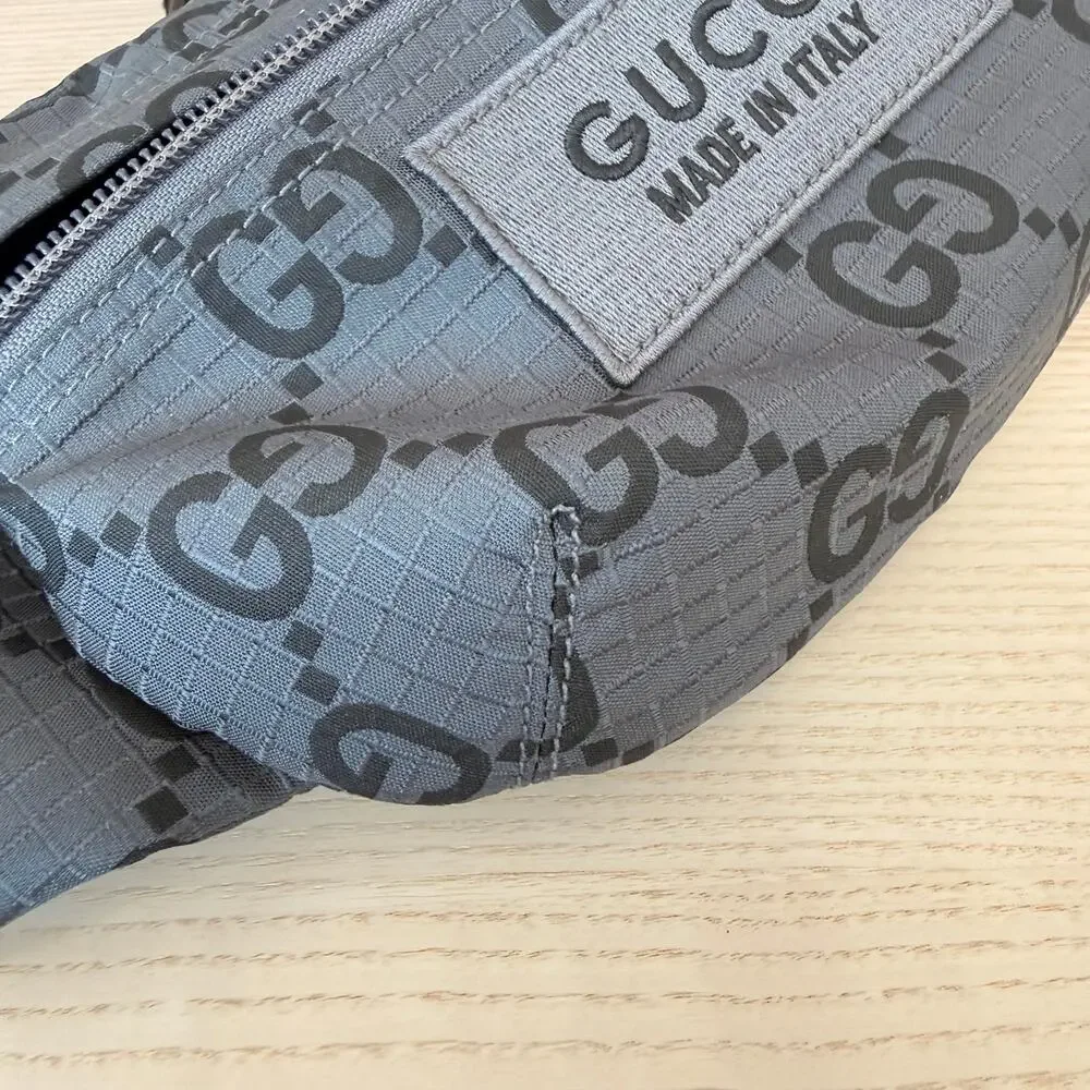 Gucci GG Nylon Ripstop Belt Bag Grey - Picture 8 of 12